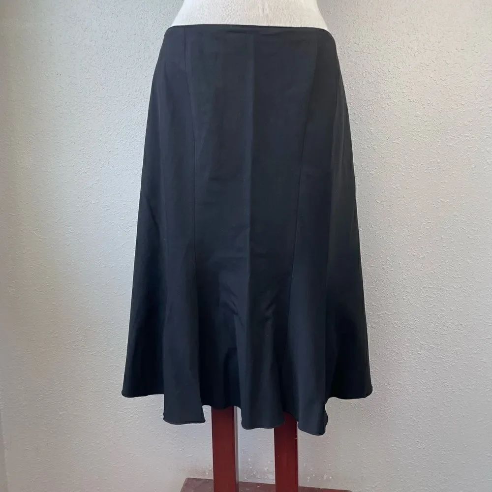 Nine West Black Midi Skirt Size 10 EUC
